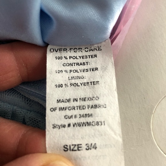 "Windsor" special occasion floor length "Cinderella" dress  -junior size 3/4 - Picture 9 of 12